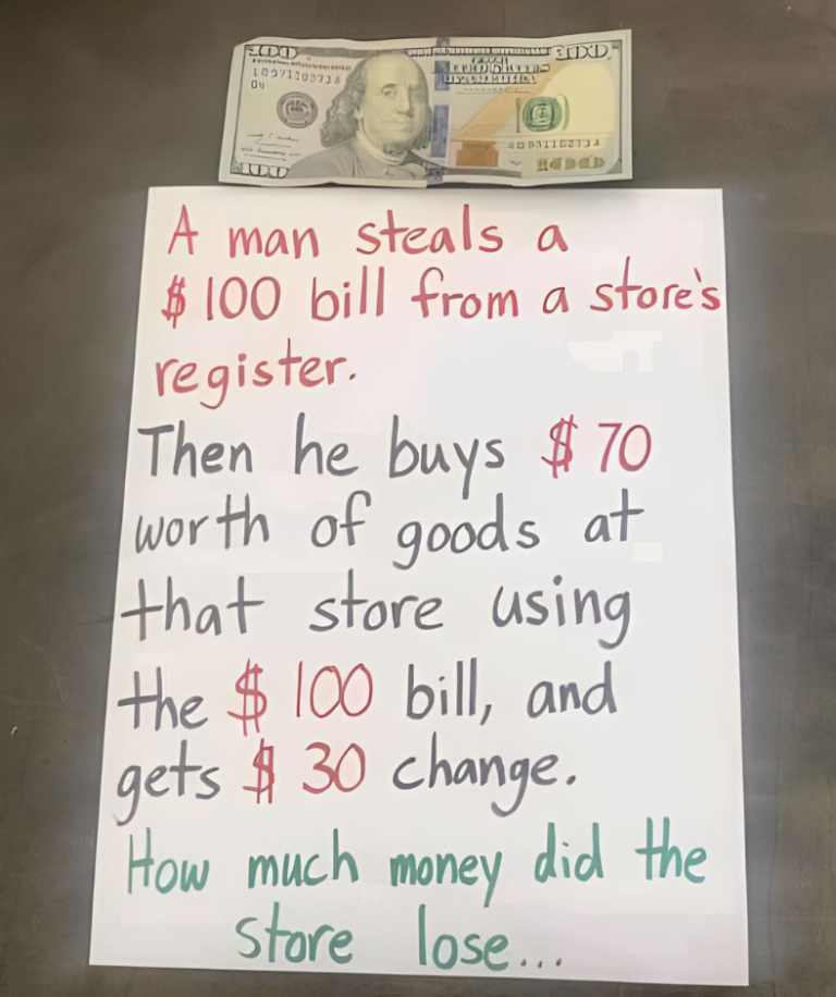 Viral Brain Teaser Can You Find Out How Much Money The Store Lost Hot H